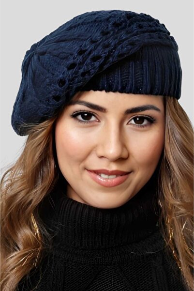 Trenderrs Жіноча одношарова в'язана шапка-бейсболка