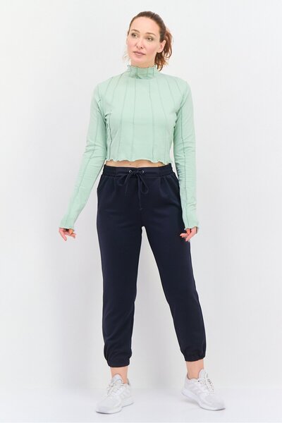 Reebok Women Sportswear Fit Embroidered Logo Outdoor Top, Sage Green