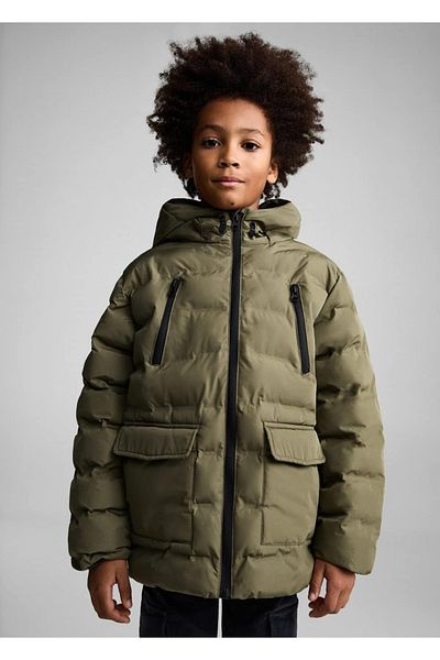 MANGO Kids Gesteppter Anorak mit Tasche