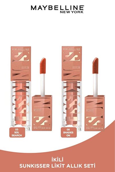 Maybelline New York Sunkisser Işıltılı Likit Allık- 03 Sol Search & 08 Shades...