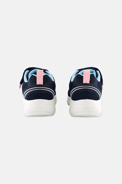 Starter Kids Girl Brand Logo Velcro Shoes, Navy Blue