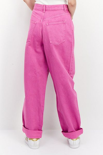 Asos Design Women Slouchy Fit Plain Mom Jeans, Purple