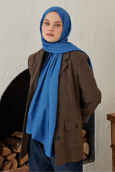 Modakaşmir Silky Jacquard Series Shawl with Welle Pattern