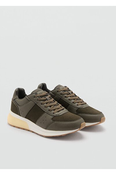 MANGO Man Karma leather sneakers