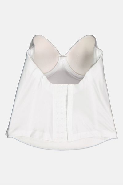 Felina Women Seamless Padded Hidden Wire Bustier, White