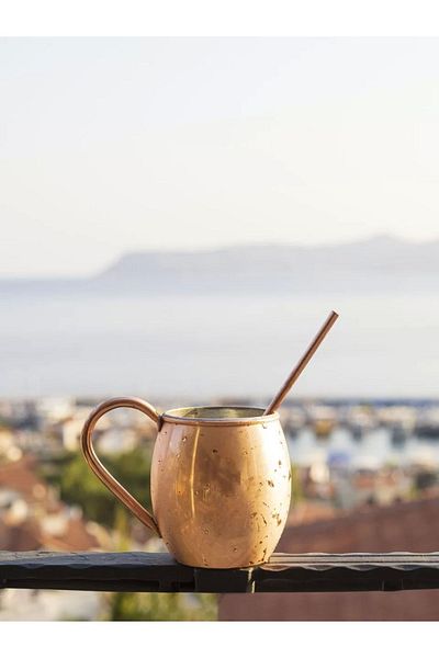 Bakır Concept 2-Piece Copper Mug and Chubby Set - Colorful