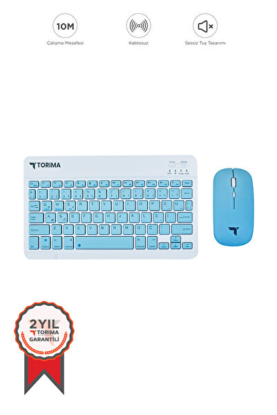 Torima Mavi Tmk-04 Bluetooth Kablosuz Klavye Mouese Seti