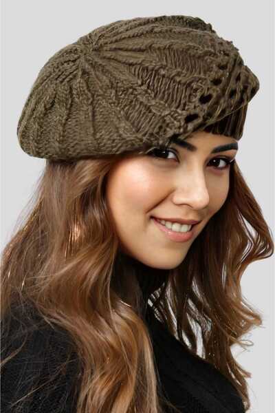 Trenderrs Жіноча одношарова в'язана шапка-бейсболка