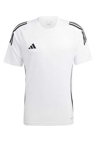 adidas Ανδρικό λευκό αθλητικό μπλουζάκι Tiro24 Jsy IS1019