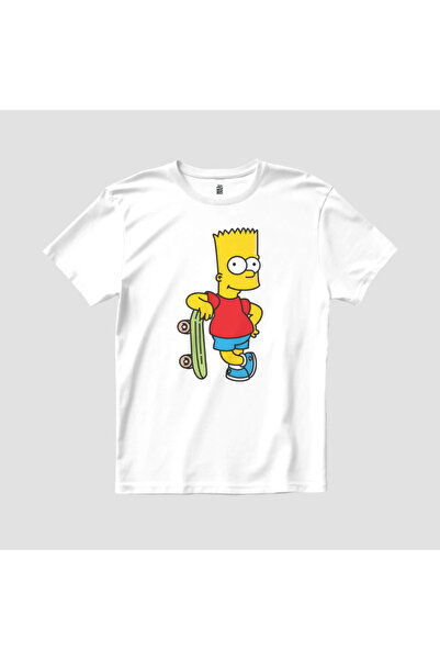 Built By Crazy Tricou unisex pentru copii Bart Simpsons Skateboard