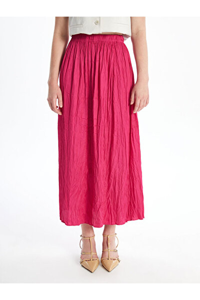 LC Waikiki Lcw Elastic Waist Satin Women's Skirt