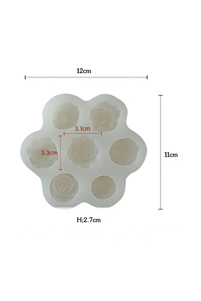 Choice 83002461 قوالب سيليكون ثلاثية الأبعاد على شكل زهرة الفاوانيا والشوكولا...