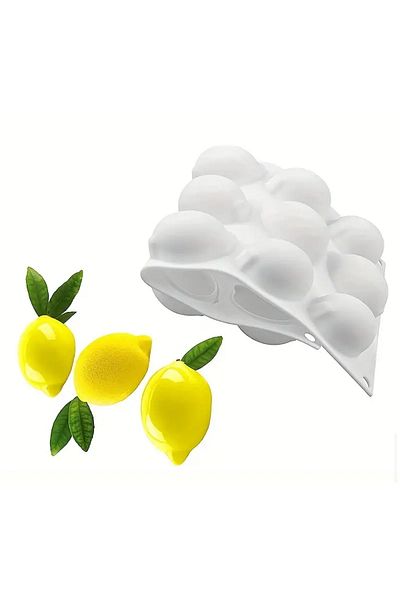 Şenhomee Silicone Epoxy Cake Mold Fruit Lemon Shaped 3D Decor Dessert Pastry Cookie Mold