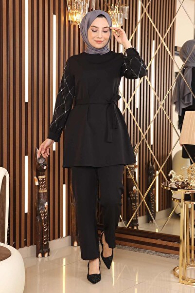 Modamihram Black Pearl részletes öltöny - 19120-as modell