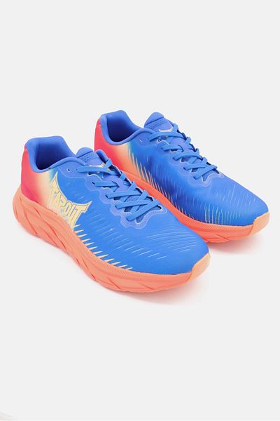 Tapout Men Lace Up Running Shoes, Blue