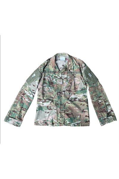 kho military design US Army Multicam Kamuflaj+Havacı Rütbe Peç Unisex (S Beden)
