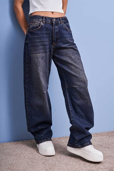 its basic Pantaloni din denim pentru femei T.Jeans Color 2w410 Baggy Fit - 100% bumbac