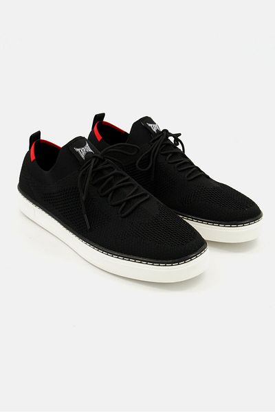 Tapout Men Lace Up Running Shoes, Black