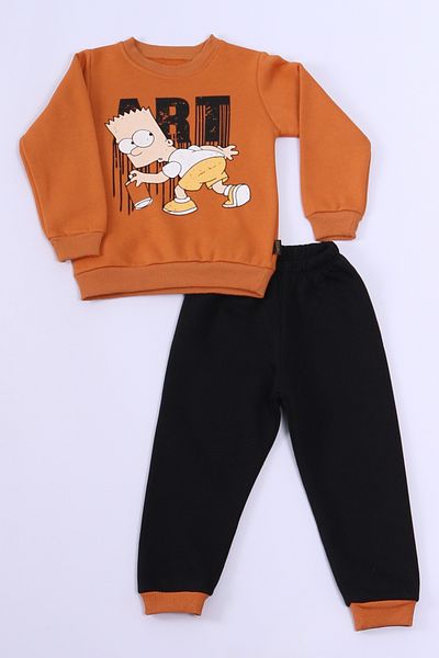 HÇM Boy's 3 Thread Tracksuit Set - Character Printed E7
