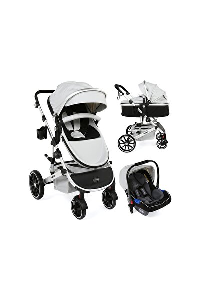 YOYKO Capsule Egg Travel Sistem Bebek Arabası Gri Silver Gri - Gümüş