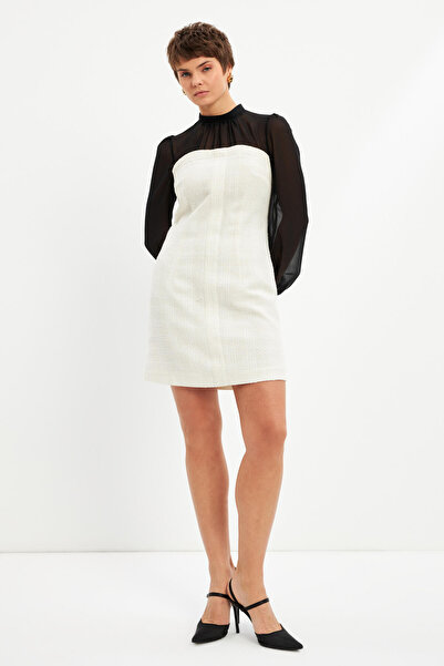 STELLA PULVIS Rochie albă Garni Detailed Mini Fit