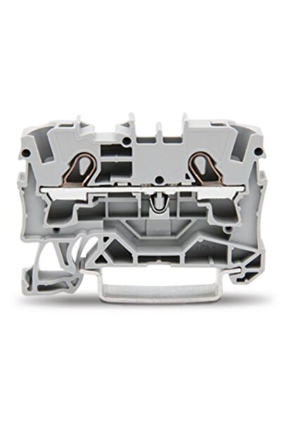 WAGO 2004-1201 2 iletkenli geçiş klemensi 4 mm² gri