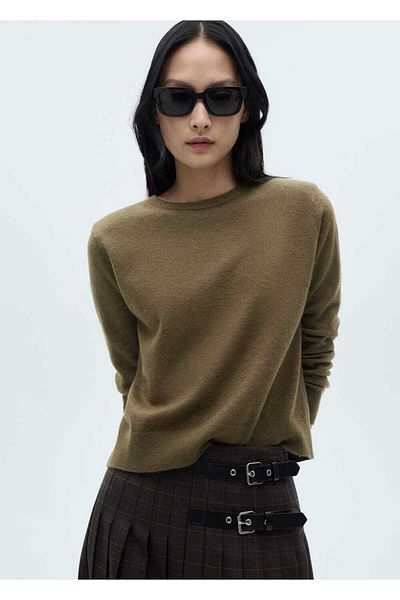 MANGO Woman Round neck knitwear sweater