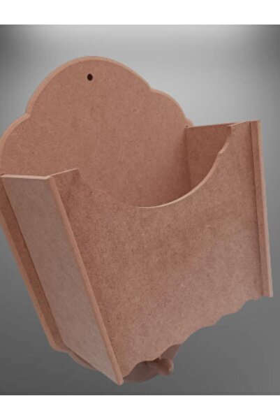 BENGİ TİCARET Hobi ADN 90055 Dekoratif Gazetelik Kutu Model HAM Ahşap MDF El ...
