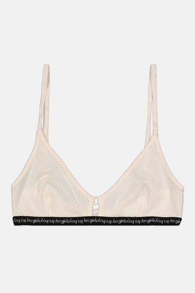 Les Girls Les Boys Women 1 Pc Eyelet Non-padded Bra, Ivory