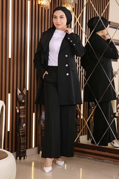 Modamihram Kabát öltöny fekete 19005