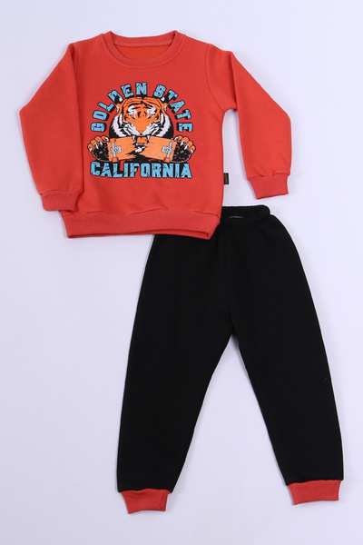 HÇM Boy's 3 Thread Tracksuit Set - Character Printed E7