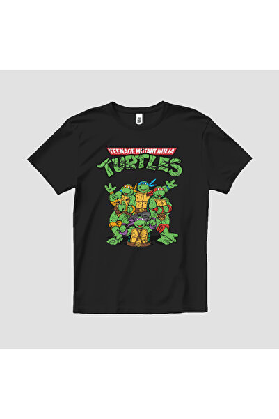 Built By Crazy Tricou unisex pentru copii Ninja Turtles Group Logo