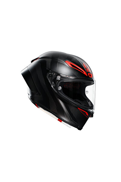 AGV Kask/pısta Gp Rr Mplk Intrepıdo Matt Carbon Blk Red