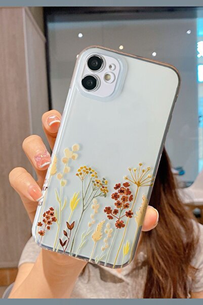 3GEN CASE Sweet Flowers Series Transparent Silicone Case Compatible with iPho...