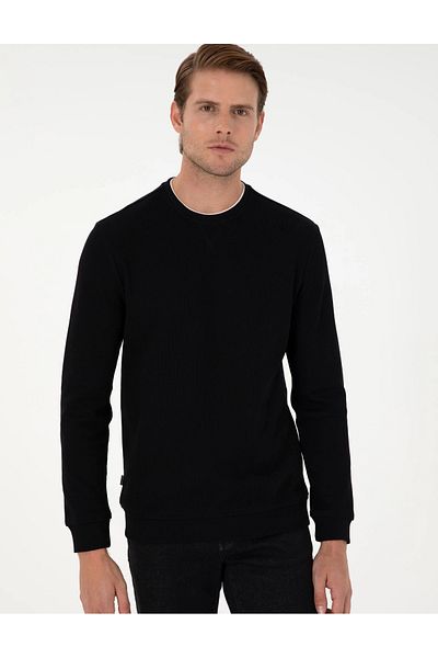 Pierre Cardin PIERRE CARDIN ПЛЪТЕН СУИТШЪРТ С РЕГУЛЯРНА КРОЯ