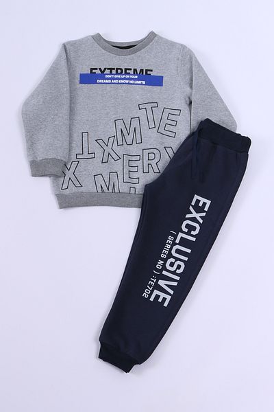 HÇM Boy's 3 Thread Extreme Printed Tracksuit Set - A85