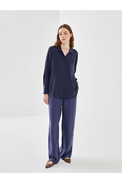 LC Waikiki Γυναικείο ίσιο παντελόνι ελαστικής μέσης