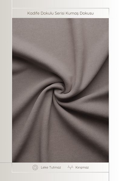 MARİTSA 6-Piece American Serve - Mink Colored Velvet Series, Laceless and Anti-Wrinkle 35X45Cm
