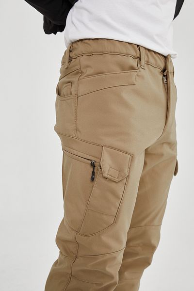 Camp Scoutland Camp591 Outdoor Ανδρικό Μπεζ Παντελόνι Tactical - Ανθεκτικό στο νερό και τον άνεμο, Χειμερινό με Fleece