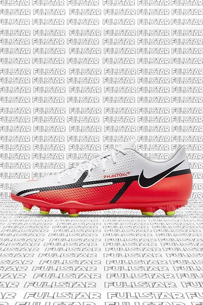 Nike Phantom G. T. 2 Club F. G. / M. G. Unisex Soccer Shoes White Red Cleats