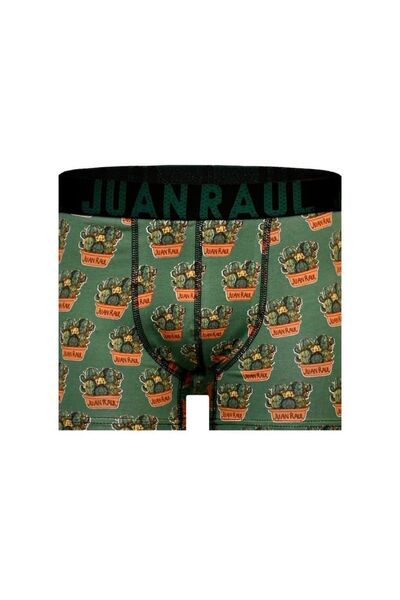 Juan Raul Erkek Desenli Boxer Likralı Ve Pamuklu 9'lu Paket
