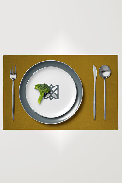 MARİTSA Σετ 6 τεμαχίων American Service - Velvet Textured Series Mustard Care...