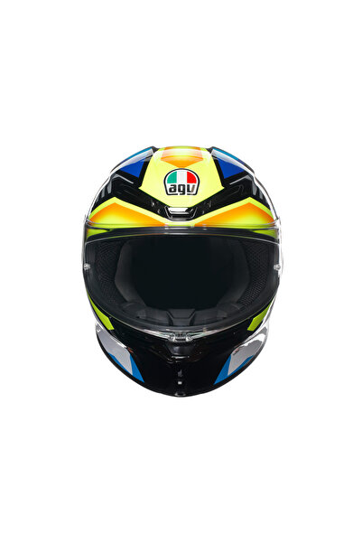 AGV K6 S Joan Black Blue Yellow Kapalı Kask