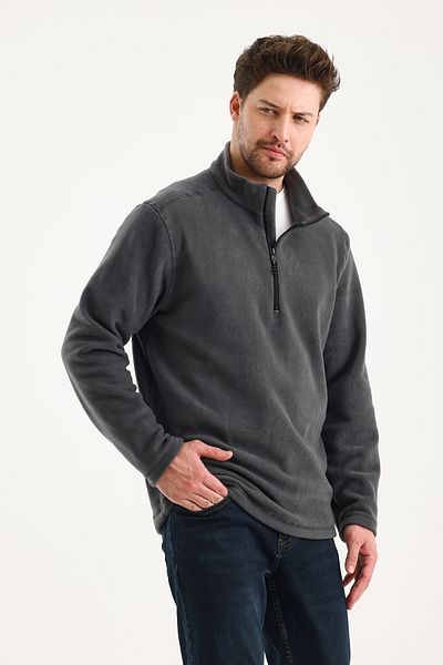 GENIUS STORE Unisex Polar Half Zipper Ανδρικό Fleece Αντιανεμικό Γυναικείο-Ανδρικό Fleece