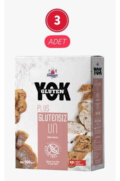 Sinangil Glutensiz Plus Un 3 Adet 500 gr