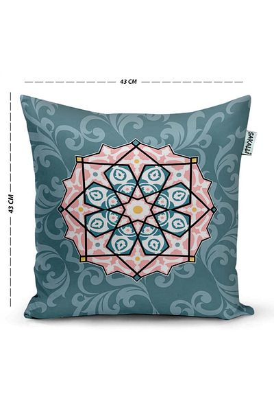 Sakallı Ethnic Pattern 3D Digital Printed Decorative Throw Pillow Cover