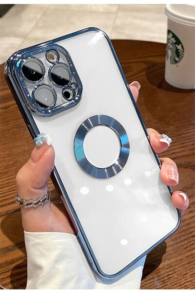 3GEN CASE İPHONE 15 PRO UYUMLU KAMERA LENS KORUYUCULU LOGO GÖSTEREN ELEKTROLİ...