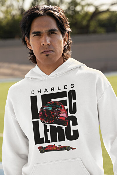 MAGORS سويت شيرت قطني بأكمام طويلة وغطاء للرأس من 3 خيوط من LECLERC - مطبوع