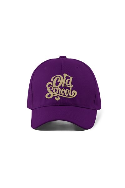 QUATEX Old School Embroidered Purple Sports Unisex Hat A+ Quality Product