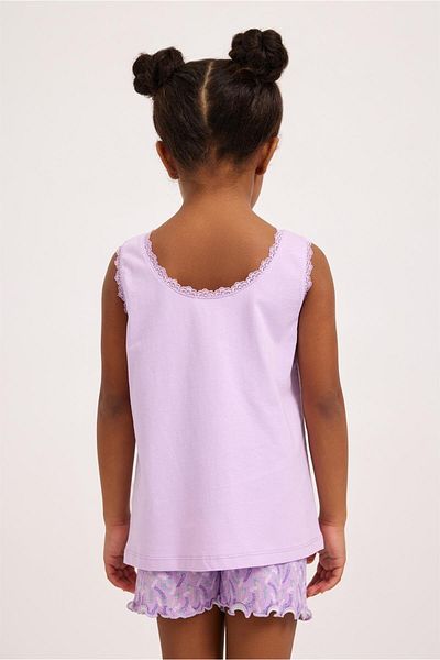 Katia&Bony Top de pijama pentru fete din dantela Lavanda Liliac